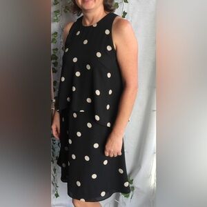 Ann Taylor Polka Dot Sleeveless Dress size M